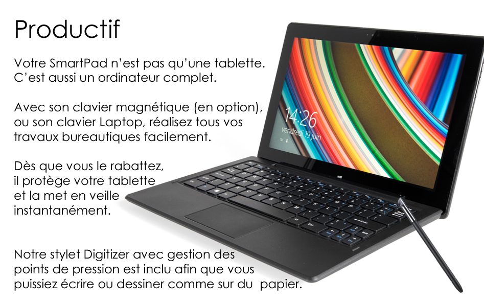 Découvrez SmartPad. La tablette Linux, Windows et Android qui